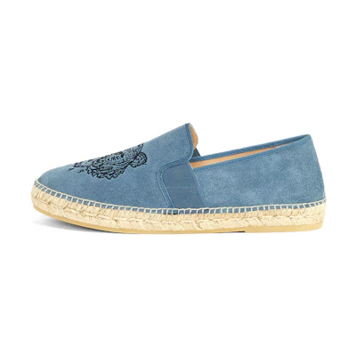 (W) Kenzo Tiger Stretch Suede Espadrilles 'Glacier Blue'