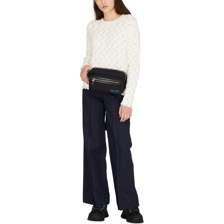 Cheap (W) KENZO Baju Sejuk Crewneck Rajut Putih Motif Bunga FA52PU513823-02