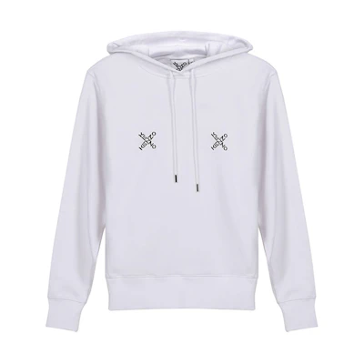 (Women) KENZO White Hoodie Sweatshirt FA62SW8704MS-01