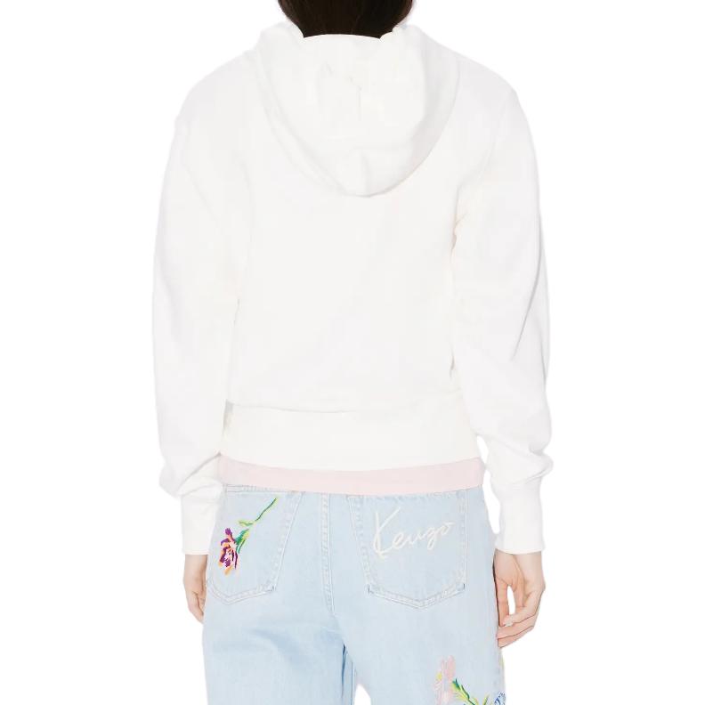 Shop (W) Kenzo 白色连帽衫 字母图案印花 FE52SW1384MF-02