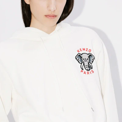 (W) Kenzo 白色连帽衫 字母图案印花 FE52SW1384MF-02 Details for (W) Kenzo 白色连帽衫 字母图案印花 FE52SW1384MF-02