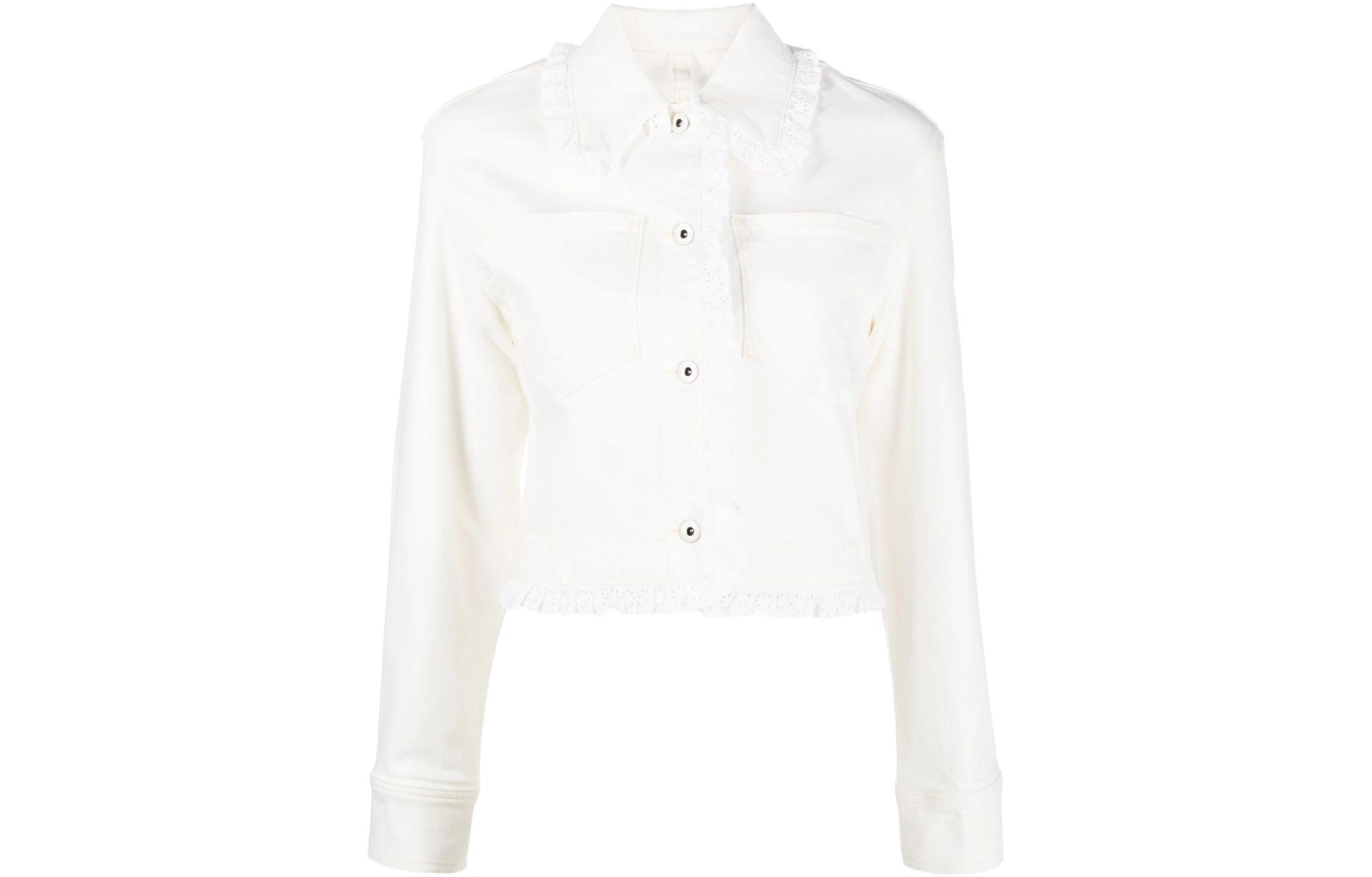 Order (W) Kenzo 白色单排扣长袖夹克 FD52DV2406D2-WB