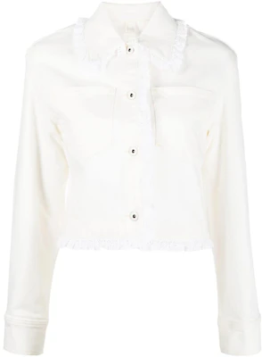 (W) Kenzo 白色单排扣长袖夹克 FD52DV2406D2-WB Order (W) Kenzo 白色单排扣长袖夹克 FD52DV2406D2-WB