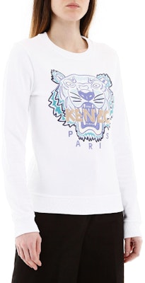 (W) KENZO 화이트 타이거 헤드 크루넥 스웨트셔츠 FA52SW7194U9-01 Purchase (W) KENZO 화이트 타이거 헤드 크루넥 스웨트셔츠 FA52SW7194U9-01