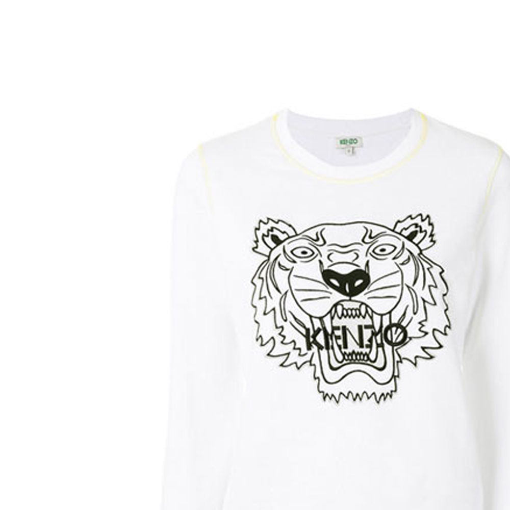 Details for (W) KENZO 白色虎頭印花衛衣 2SW7254XC011-8S