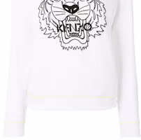 Sizing (W) KENZO 白色虎頭印花衛衣 2SW7254XC011-8S