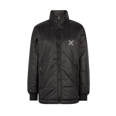 (Women) KENZO Winter Black Down Jacket with Minimalist Stand Collar. FB62OU065565-99