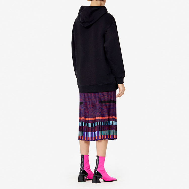 Shop (W) KENZO 女士黑色百香果虎頭刺繡棉質連帽衫 F962SW7594XO-99