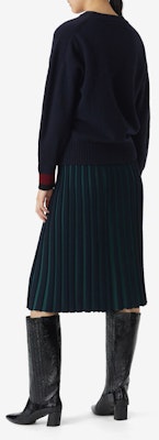 (W) KENZO ウール クルーネックセーター ネイビーブルー FA62PU5353LD-76 Purchase (W) KENZO ウール クルーネックセーター ネイビーブルー FA62PU5353LD-76