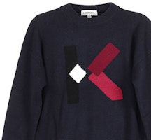 (W) KENZO Sweater Wool Crewneck Biru Navy FA62PU5353LD-76 Details for (W) KENZO Sweater Wool Crewneck Biru Navy FA62PU5353LD-76