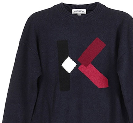 (W) KENZO ウール クルーネックセーター ネイビーブルー FA62PU5353LD-76 Details for (W) KENZO ウール クルーネックセーター ネイビーブルー FA62PU5353LD-76