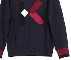 (W) KENZO Sweater Wool Crewneck Biru Navy FA62PU5353LD-76 Sizing (W) KENZO Sweater Wool Crewneck Biru Navy FA62PU5353LD-76