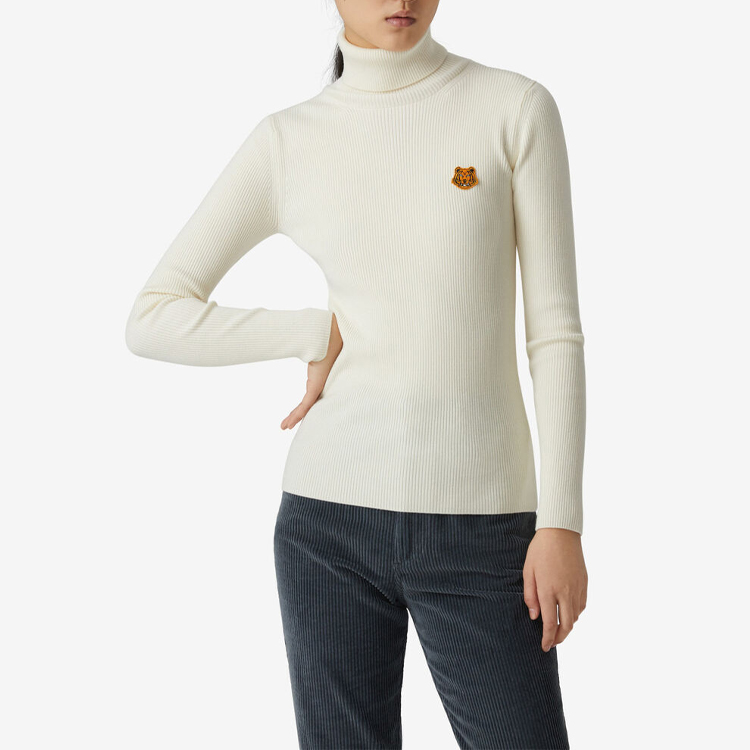 Shop (W) 겐조 울 터틀넥 스웨터 베이지 FA62PU5243TA-03