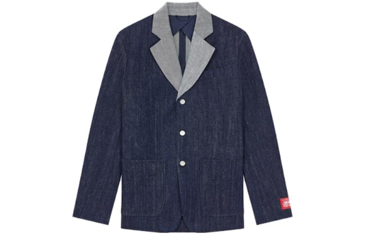 (Women) KENZO x Levi's FW23  Colorblock Denim Jacket Blue FD62DV241LE1-DM
