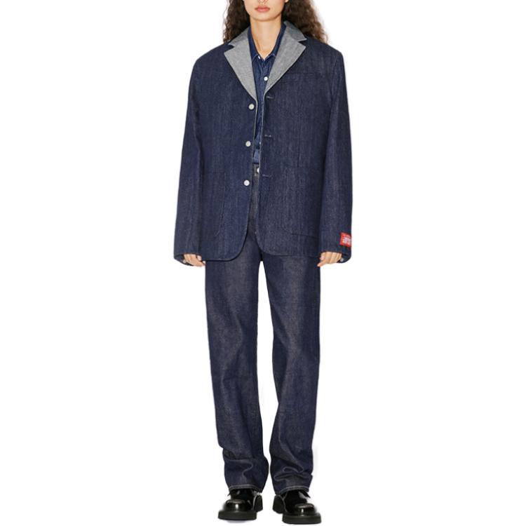 Shop (W) KENZO x Levi''s FW23 拼接撞色牛仔外套 藍色 FD62DV241LE1-DM