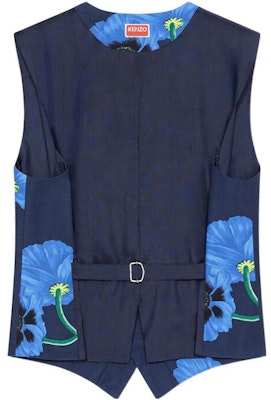 (W) ケンゾー x ニゴ FW22 ブルーフラワープリントベスト ポピーシリーズ FC62GI0029T1-77 Lookbook (W) ケンゾー x ニゴ FW22 ブルーフラワープリントベスト ポピーシリーズ FC62GI0029T1-77