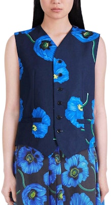 (W) ケンゾー x ニゴ FW22 ブルーフラワープリントベスト ポピーシリーズ FC62GI0029T1-77 Shop (W) ケンゾー x ニゴ FW22 ブルーフラワープリントベスト ポピーシリーズ FC62GI0029T1-77