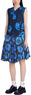 (W) ケンゾー x ニゴ FW22 ブルーフラワープリントベスト ポピーシリーズ FC62GI0029T1-77 Details for (W) ケンゾー x ニゴ FW22 ブルーフラワープリントベスト ポピーシリーズ FC62GI0029T1-77