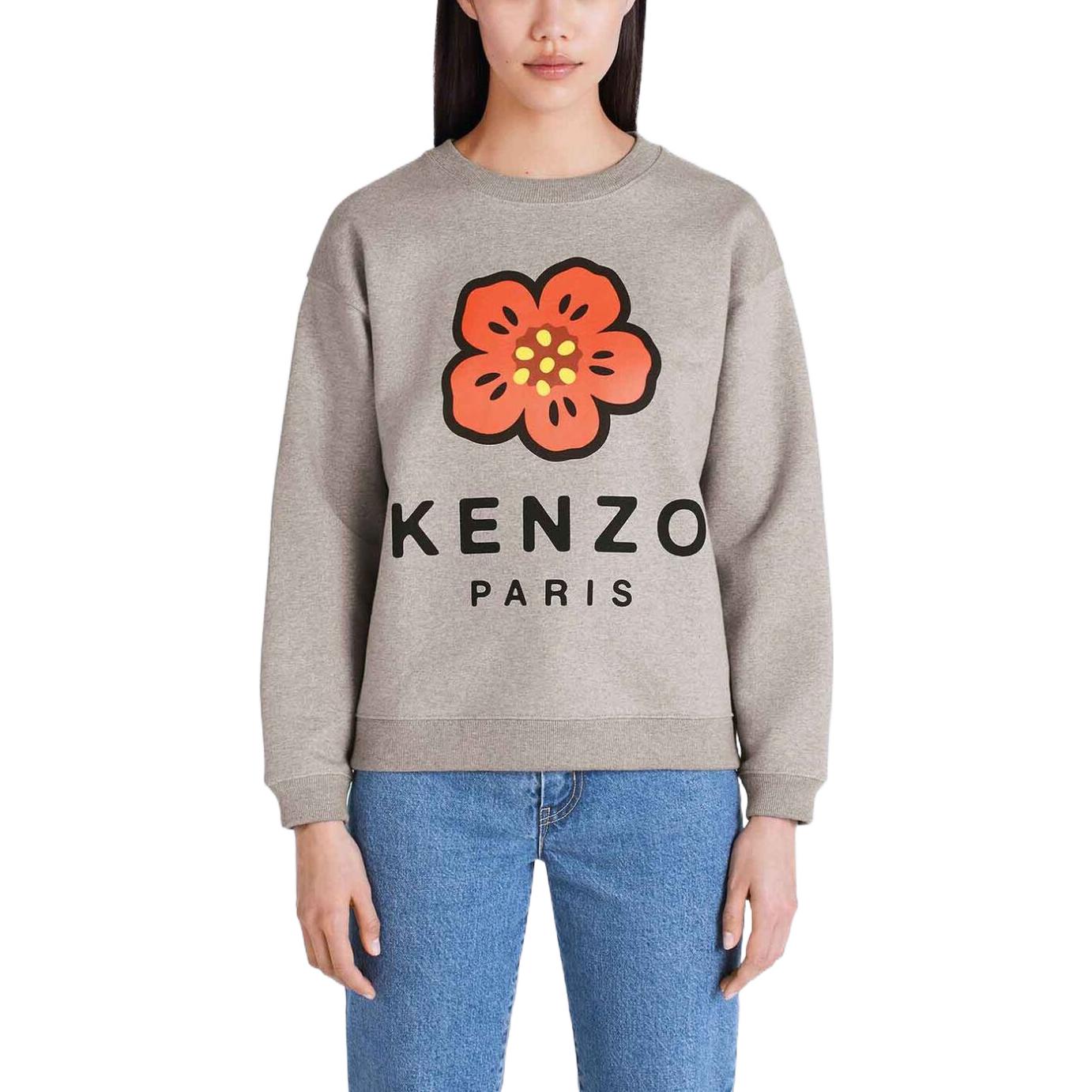 Details for (W) KENZO x Nigo FW22 灰色Boke花朵標誌印花圓領長袖上衣。 FC62SW0114ME-94