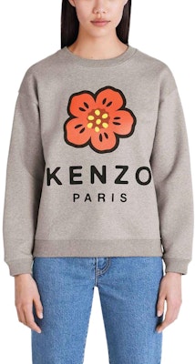 (W) KENZO x Nigo FW22 灰色Boke花朵標誌印花圓領長袖上衣。 FC62SW0114ME-94 Details for (W) KENZO x Nigo FW22 灰色Boke花朵標誌印花圓領長袖上衣。 FC62SW0114ME-94