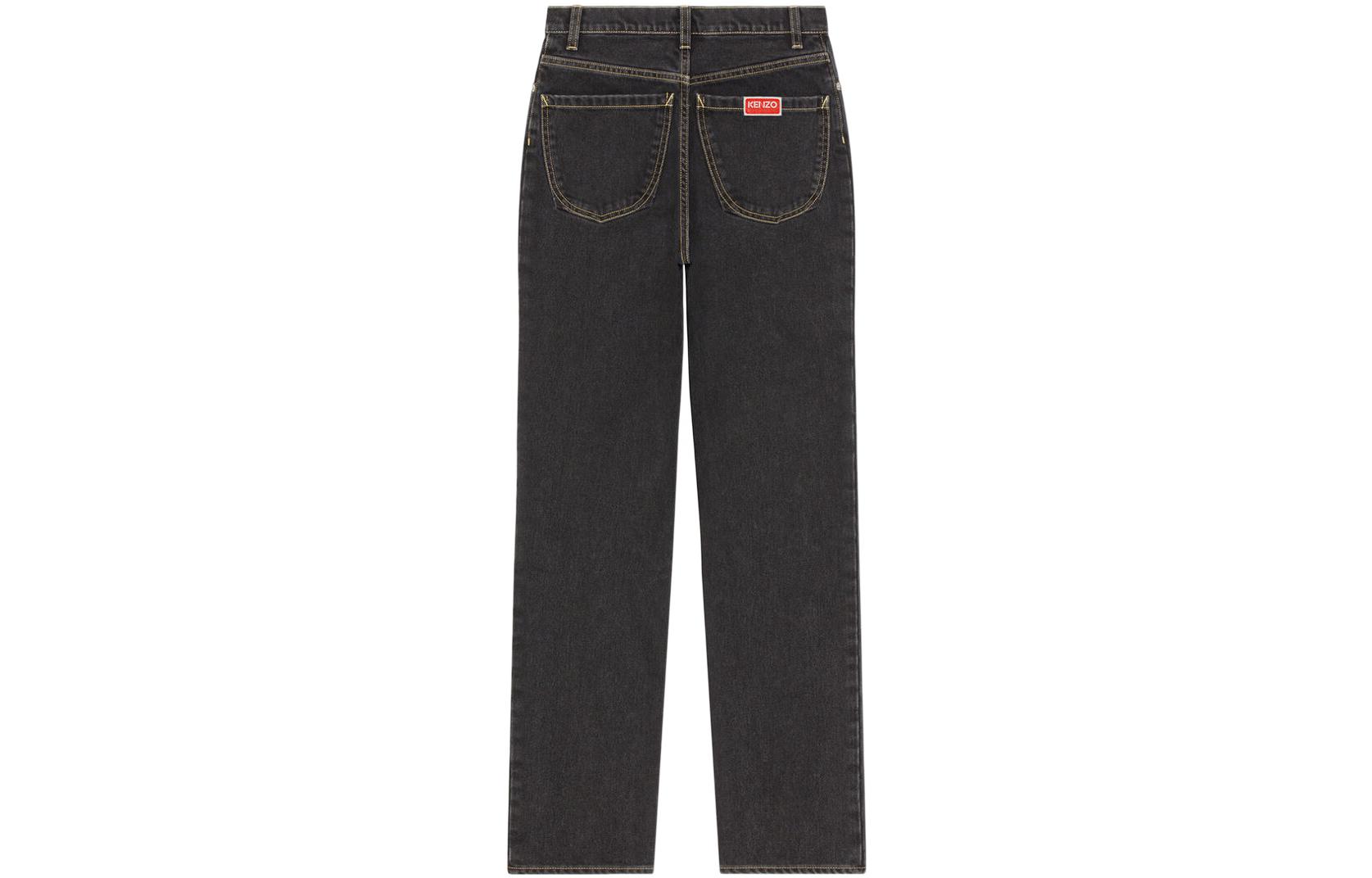 Lookbook (Women) KENZO x Nigo FW22  Slim Fit Black Denim Jeans FC62DP2009EJ-99