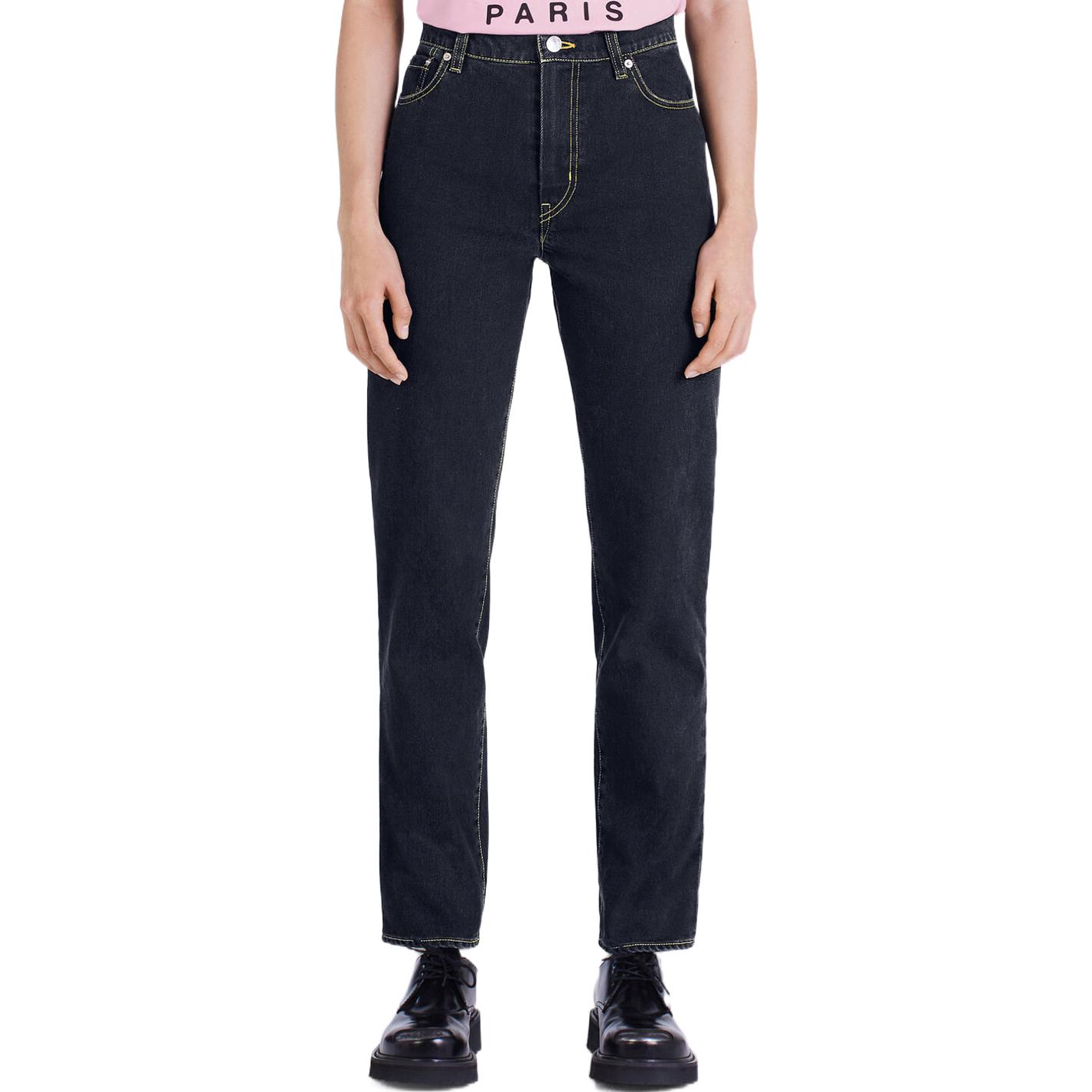 Purchase (Women) KENZO x Nigo FW22  Slim Fit Black Denim Jeans FC62DP2009EJ-99