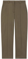 (Women) KENZO x Nigo FW22 Tapered Cropped Casual Pants in Dark Khaki. FC62PA0529RL-51 (Women) KENZO x Nigo FW22 Tapered Cropped Casual Pants in Dark Khaki. FC62PA0529RL-51