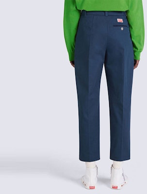 (Women) KENZO x Nigo FW22 Tapered Cropped Suit Pants in Navy Blue. FC62PA0529RL-77 Sizing (Women) KENZO x Nigo FW22 Tapered Cropped Suit Pants in Navy Blue. FC62PA0529RL-77
