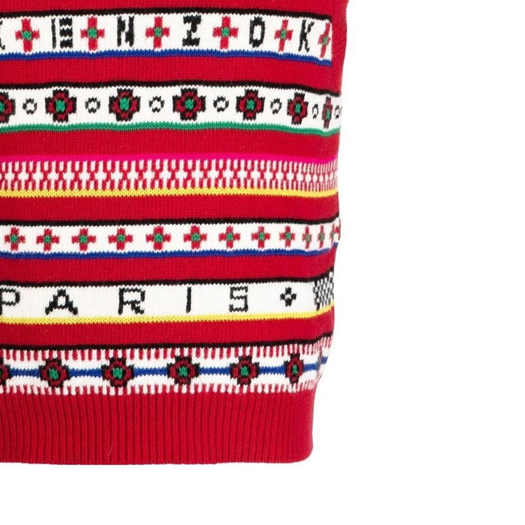 Sizing (W) KENZO x Nigo FW22 ユニバーシティ Vネック ノースリーブ ベスト レッド. FC65PU3183CH-21