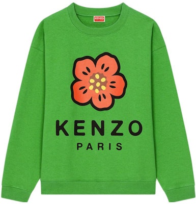 (W) KENZO x Nigo FW22 Boke Flower Logo Sweater Hijau Crewneck FC62SW0114ME-57 Buy (W) KENZO x Nigo FW22 Boke Flower Logo Sweater Hijau Crewneck FC62SW0114ME-57