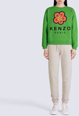 (W) KENZO x Nigo FW22 Boke Flower Logo Sweater Hijau Crewneck FC62SW0114ME-57 Shop (W) KENZO x Nigo FW22 Boke Flower Logo Sweater Hijau Crewneck FC62SW0114ME-57
