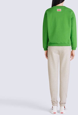 (W) KENZO x Nigo FW22 Boke Flower Logo Sweater Hijau Crewneck FC62SW0114ME-57 Purchase (W) KENZO x Nigo FW22 Boke Flower Logo Sweater Hijau Crewneck FC62SW0114ME-57