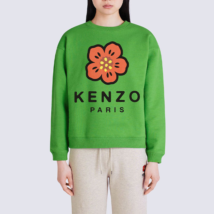 Details for (W) KENZO x Nigo FW22 花卉标志绿色圆领卫衣 FC62SW0114ME-57