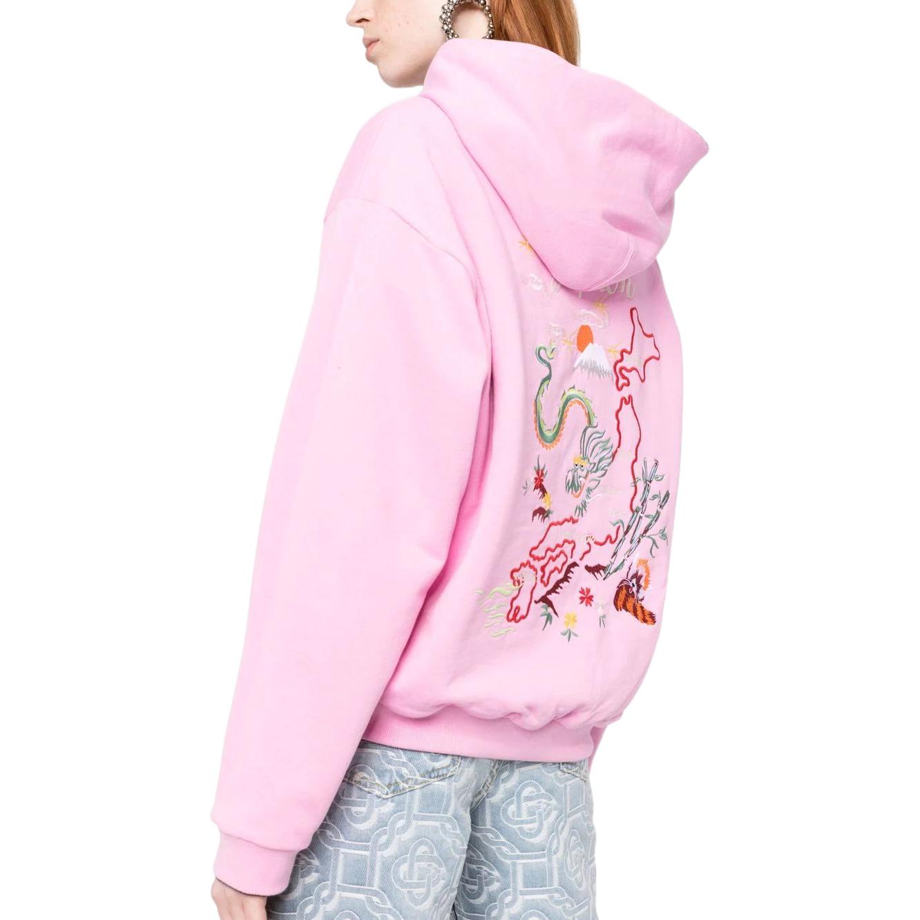 Purchase (W) KENZO x Nigo FW22 東西匯合刺繡花卉寬鬆連帽上衣 黑色 女款 FC62SW0184MI-99J