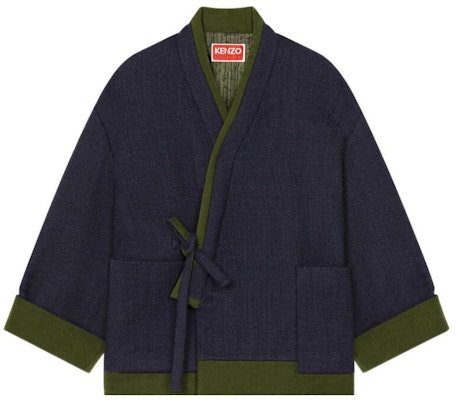 (Women) KENZO x Nigo FW22 East Meets West Patchwork V-Neck Jacket Women’s Blue. FC62MA0569OB-77 Buy (Women) KENZO x Nigo FW22 East Meets West Patchwork V-Neck Jacket Women’s Blue. FC62MA0569OB-77