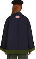 Sizing (W) KENZO x Nigo FW22 東西交融拼接V領外套 女款藍色. FC62MA0569OB-77