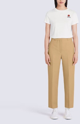 (W) KENZO x Nigo FW22 女款白色花卉刺绣圆领T恤 FC62TS0124SO-01 Shop (W) KENZO x Nigo FW22 女款白色花卉刺绣圆领T恤 FC62TS0124SO-01