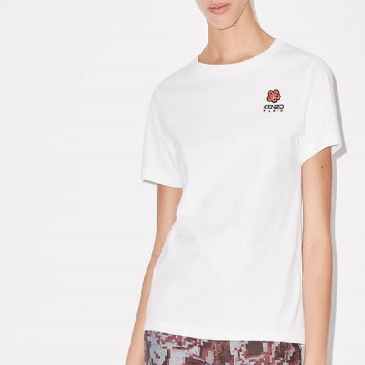 Details for (W) KENZO x Nigo FW22 女款白色花卉刺绣圆领T恤 FC62TS0124SO-01