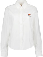 (Women) KENZO x Nigo FW22 Floral Logo Print Button-Up Long Sleeve Shirt Women White FD52CH0879LO-01 (Women) KENZO x Nigo FW22 Floral Logo Print Button-Up Long Sleeve Shirt Women White FD52CH0879LO-01