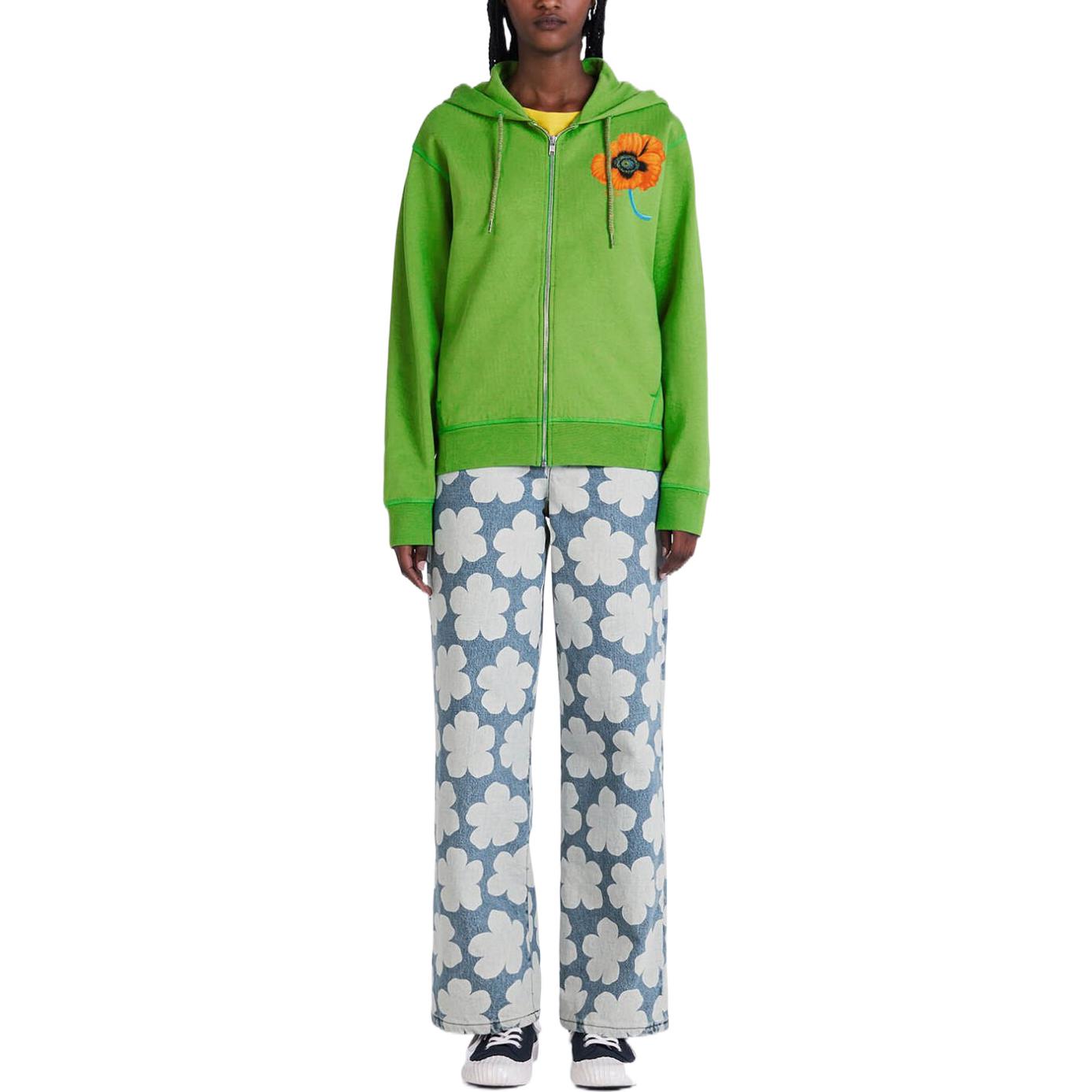 (Women) KENZO Nigo FW22 Floral Print Hoodie Poppy Series Green 秋季 FC62BL8004MF-57 圖 4