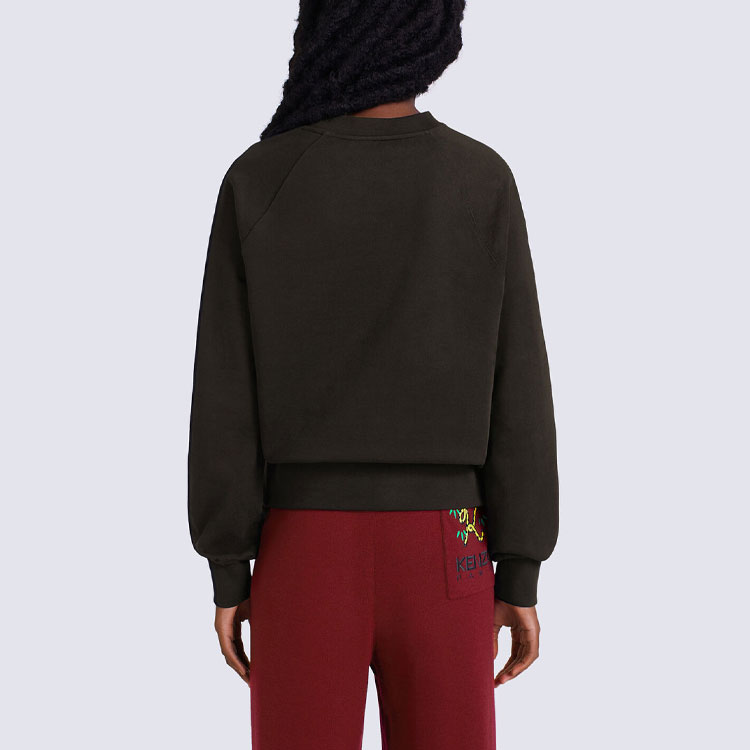 Sizing (Women) Kenzo x Nigo FW22 Tiger Tail Logo Embroidered Black Sweatshirt Women FC62SW6584MF-99J