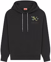 (Women) KENZO x Nigo FW22 Tigertail Logo Embroidered Hoodie Black Sweatshirt FC62SW0144MF-99J (Women) KENZO x Nigo FW22 Tigertail Logo Embroidered Hoodie Black Sweatshirt FC62SW0144MF-99J