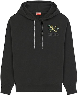 (W) KENZO x Nigo FW22 老虎尾刺繡標誌連帽黑色衛衣 FC62SW0144MF-99J Order (W) KENZO x Nigo FW22 老虎尾刺繡標誌連帽黑色衛衣 FC62SW0144MF-99J