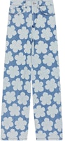 (Women) KENZO x Nigo HANA DOTS FW22 Printed Straight-Leg Jeans Women Blue FC62DP2029FP67-27 (Women) KENZO x Nigo HANA DOTS FW22 Printed Straight-Leg Jeans Women Blue FC62DP2029FP67-27