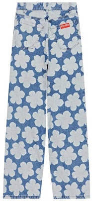 (Women) KENZO x Nigo HANA DOTS FW22 Printed Straight-Leg Jeans Women Blue FC62DP2029FP67-27 Lookbook (Women) KENZO x Nigo HANA DOTS FW22 Printed Straight-Leg Jeans Women Blue FC62DP2029FP67-27