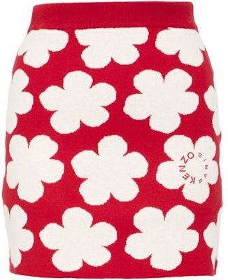 (W) KENZO x Nigo HANA DOTS FW22 红色花卉波点羊毛混纺针织半裙 女装 FC62JU3263CO-21 Order (W) KENZO x Nigo HANA DOTS FW22 红色花卉波点羊毛混纺针织半裙 女装 FC62JU3263CO-21