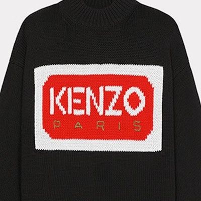(W) KENZO x Nigo SS23 Sweater Hitam Logo Jacquard Knit Pullover. FD52PU3853LA-99J Sizing (W) KENZO x Nigo SS23 Sweater Hitam Logo Jacquard Knit Pullover. FD52PU3853LA-99J