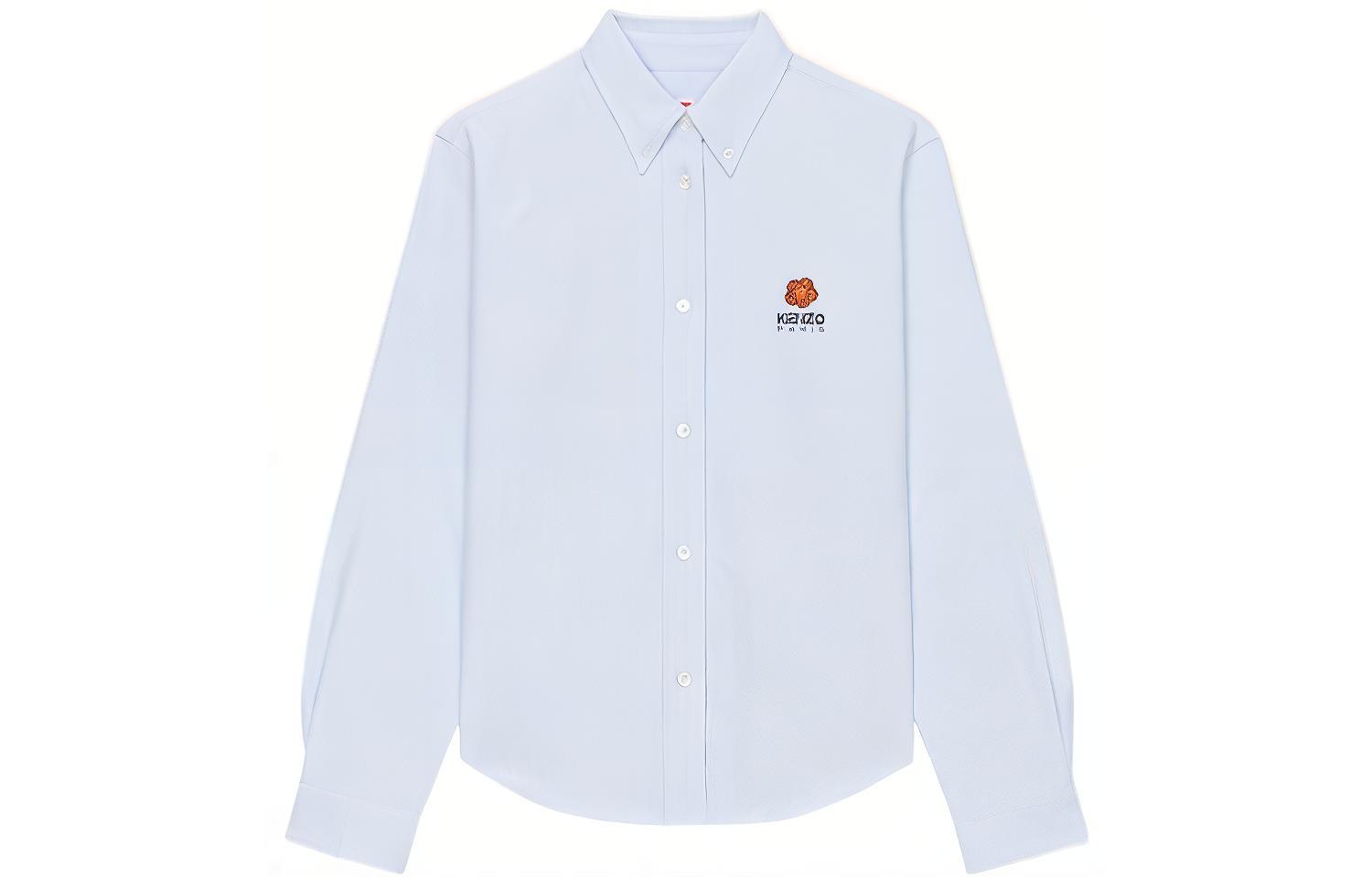 (Women) KENZO x Nigo SS23 Floral Logo Print Long Sleeve Shirt Women’s Light Blue. FD52CH0879LO-64