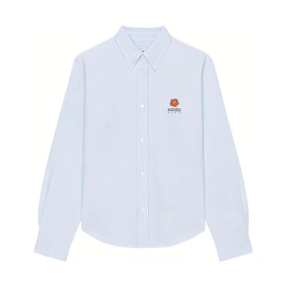 (Women) KENZO Nigo SS23 Floral Logo Print Long Sleeve Shirt Women’s Light Blue. FD52CH0879LO-64