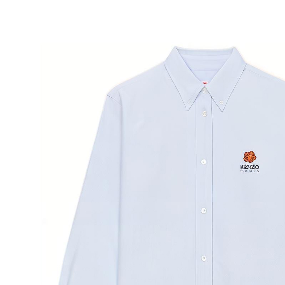 Sizing (W) ケンゾー x ニゴ SS23 フローラルロゴプリント 長袖シャツ ウィメンズ ライトブルー FD52CH0879LO-64